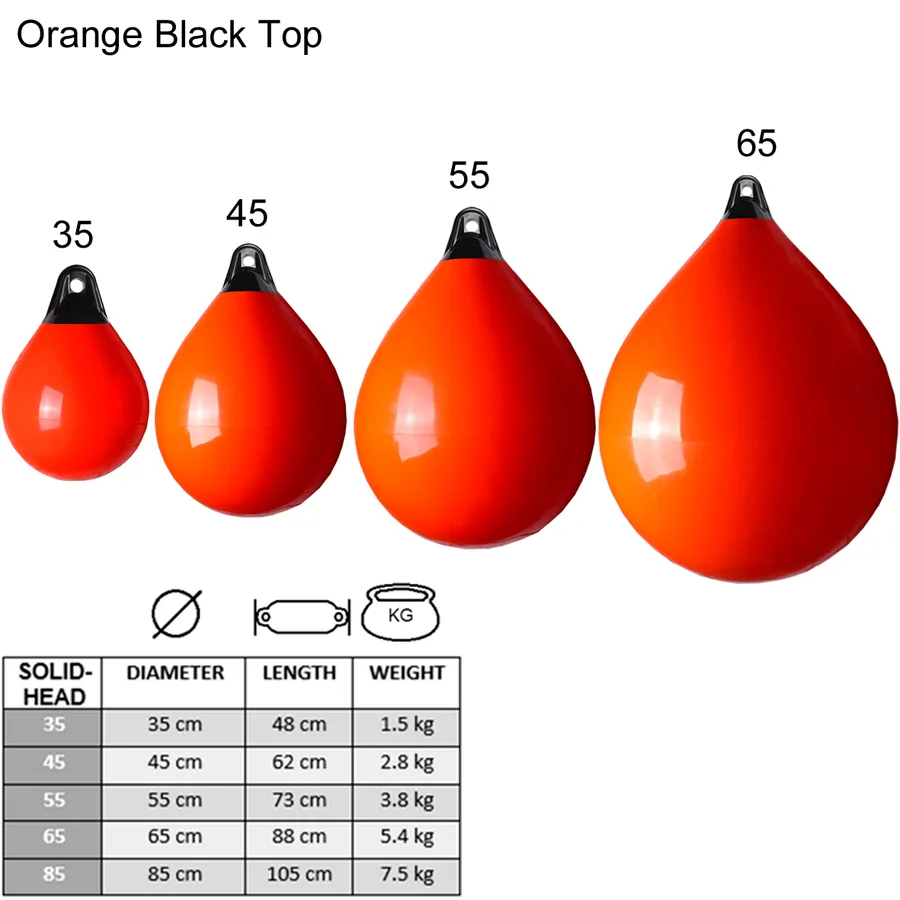 Buoy Solid Head Orange Dh2 45Cmx62Cm
